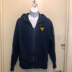 UNDER-ARMOUR. FULL ZIP HOODIE IN NAVY. Size M